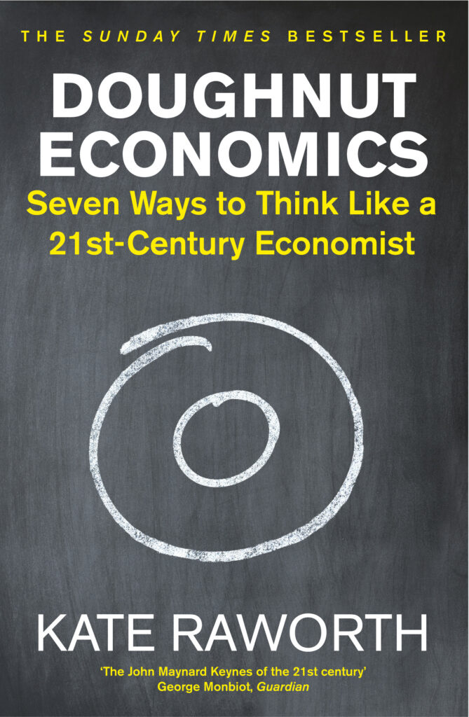book cover for Doughnut Economics by Kate Raworth